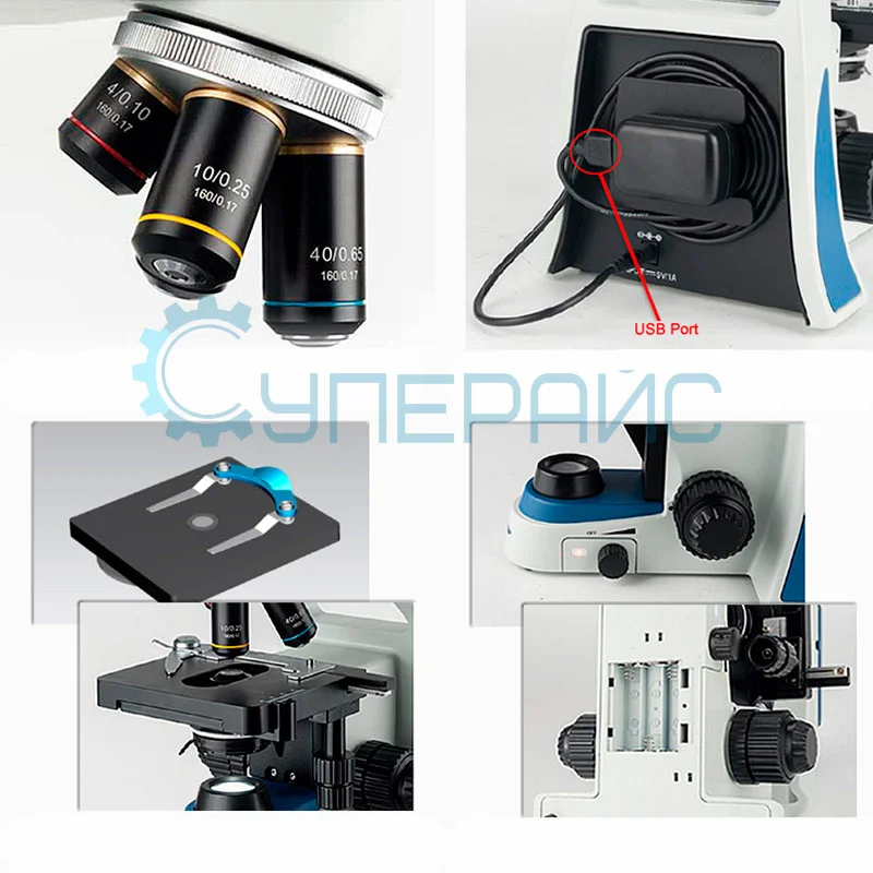 Тринокулярный микроскоп Opto-Edu A11.0913-T фото 2