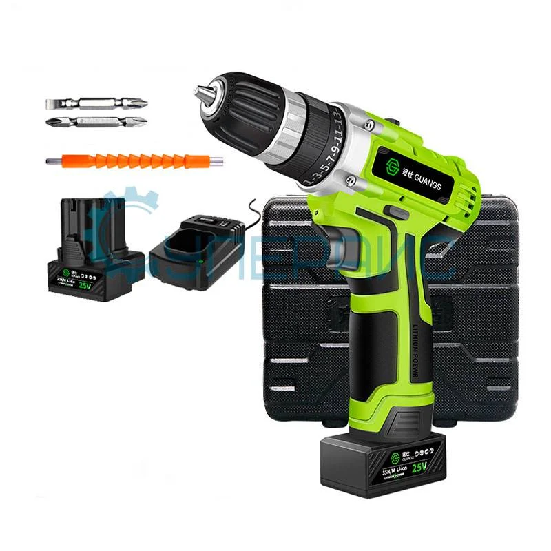 Аккумуляторный шуруповерт Guanshi DZ25 с кейсом фото 2