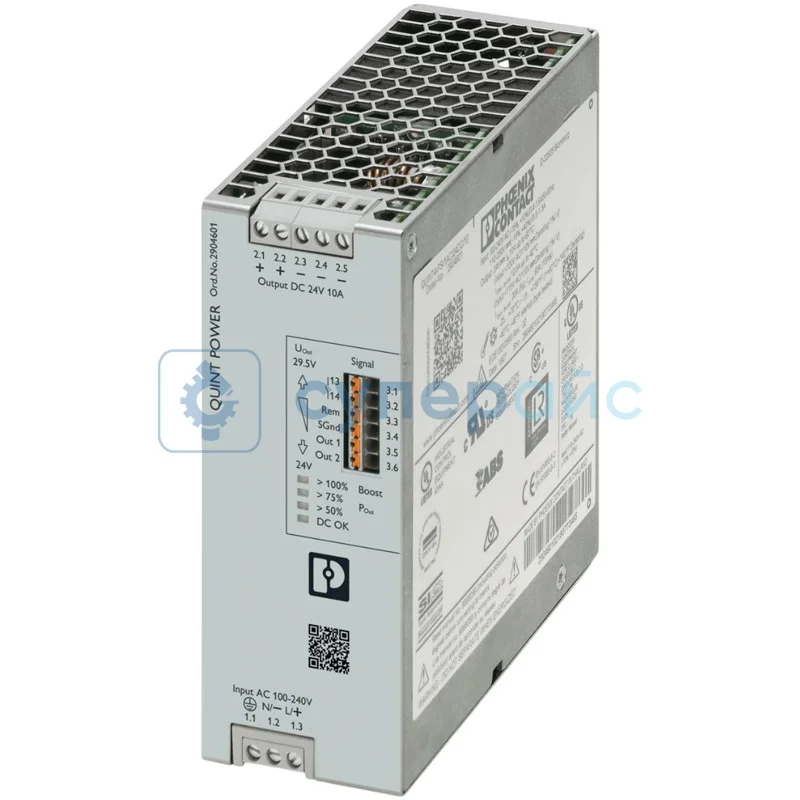 Блок питания для систем автоматизации Phoenix QUINT4-PS-1AC-24DC-10 фото 1