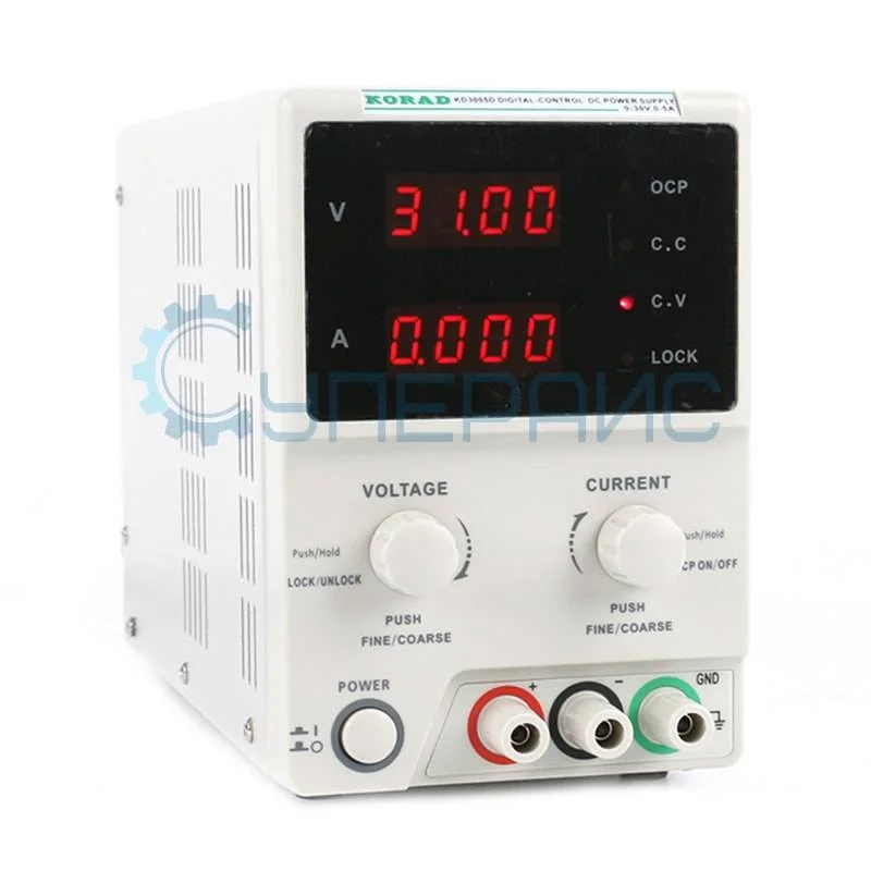 Лабораторный источник питания Korad KD3005D (30 В, 5 А) фото 1