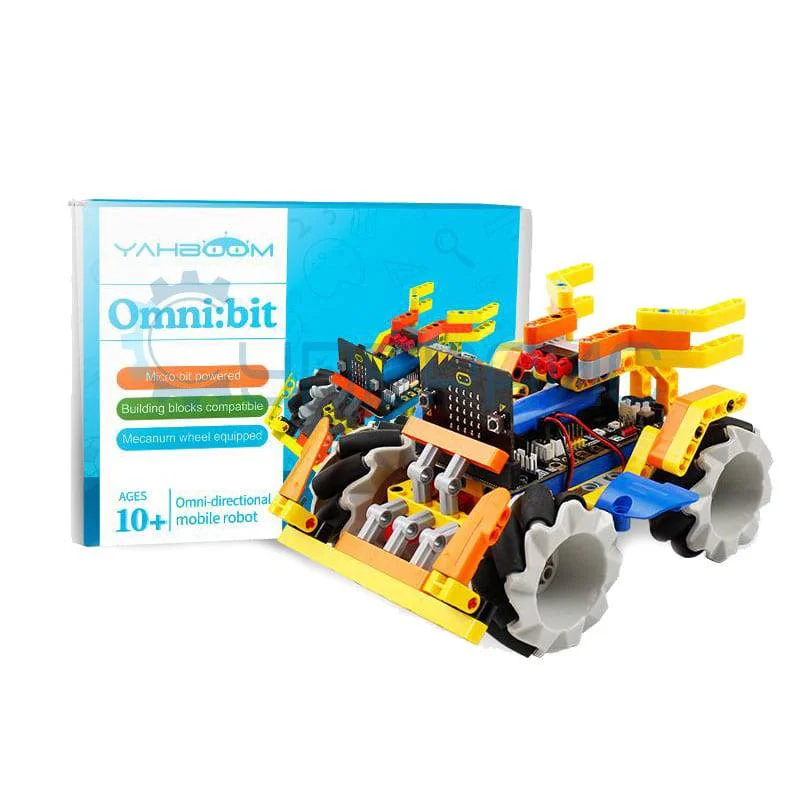 Робот-конструктор на меканум-колесах micro:bit Yahboom Omni:bit фото 5