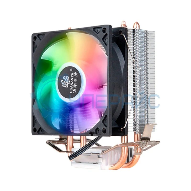 Кулер для процессора HUANANZHI A300 с RGB-подсветкой, 1800 об/мин фото 1