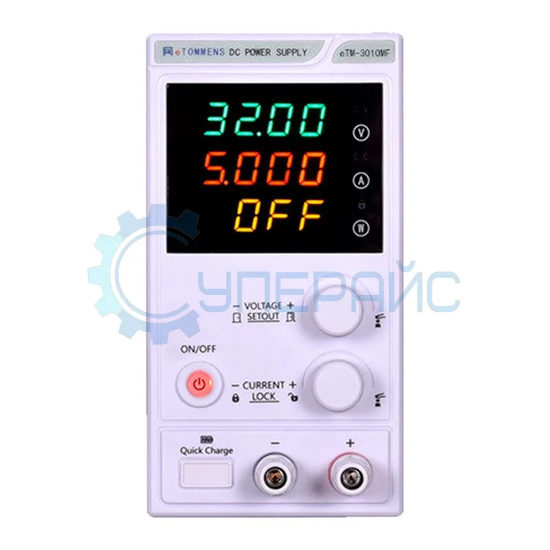 Компактный лабораторный источник питания eTOMMENS eTM-3010MF (30В, 10А) фото 1