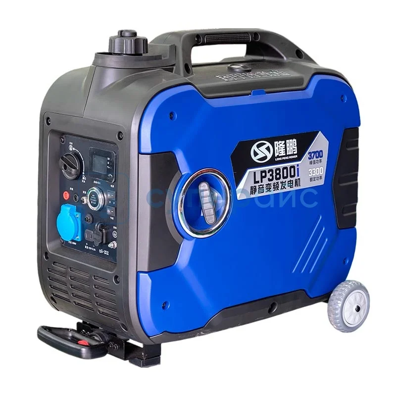 Генератор инверторный LONG PENG LP3800i на встроенных колесах фото 1