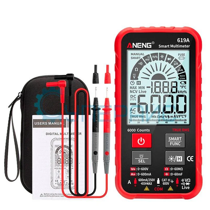 Цифровой умный мультиметр ANENG 619A фото 4