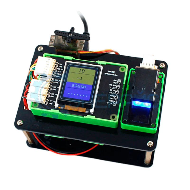 Набор для сборки электронного замка с распознаванием отпечатков пальцев, совместимый с Arduino фото 1