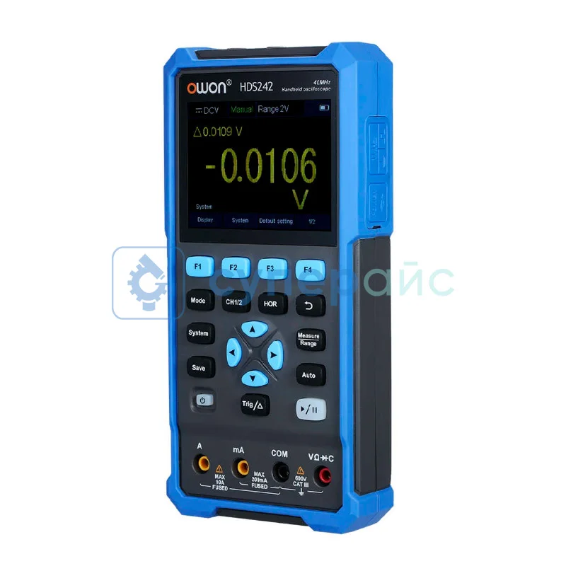 Портативный осциллограф OWON HDS242 2 в 1 (2 канала, 40 МГц) фото 1