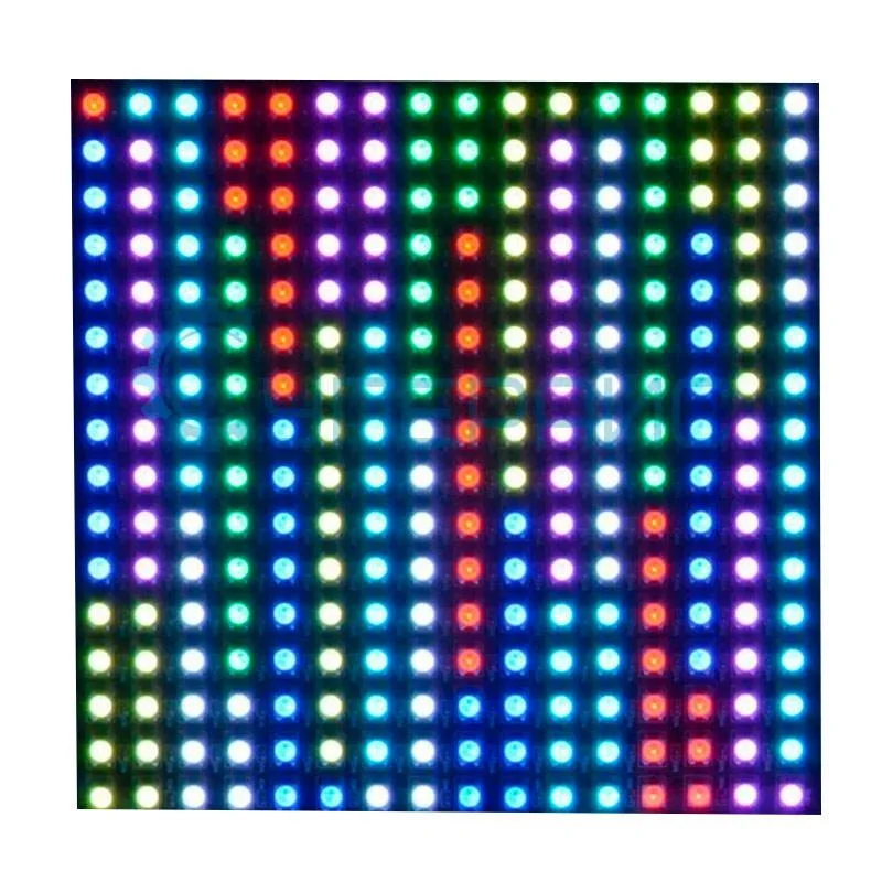 Адресная гибкая светодиодная матрица 16x16 на базе WS2812B фото 5