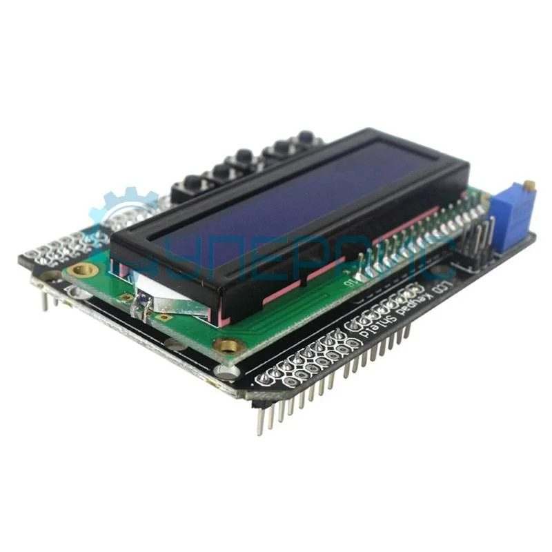 ЖК дисплей LCD1602 с клавиатурой синяя подсветка фото 4