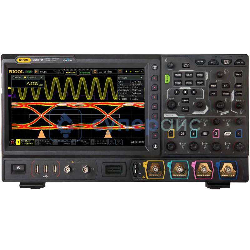 Осциллограф настольный цифровой RIGOL MSO8104 (4 канала, 1 ГГц) фото 1