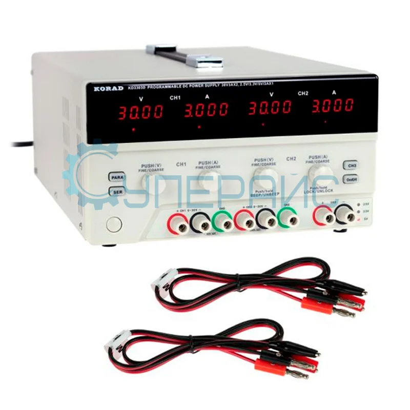 Блок питания с тремя каналами Korad KD3305P (30 В, 5 А, 315 Вт) фото 1