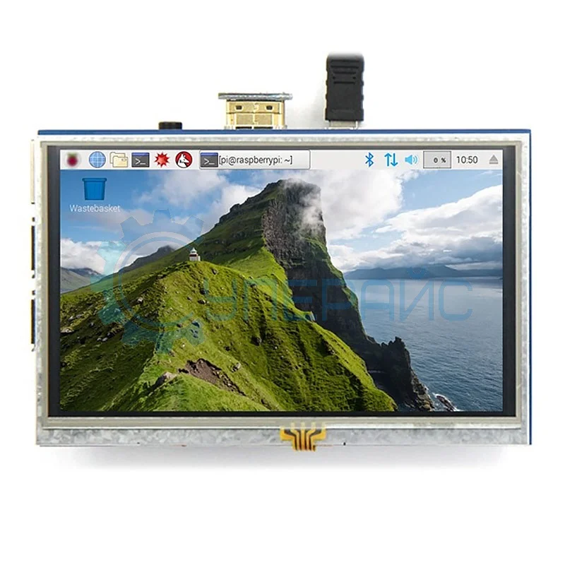 Дисплей 5 дюймов с адаптером (HDMI-HDMI) для Raspberry Pi 3 фото 1