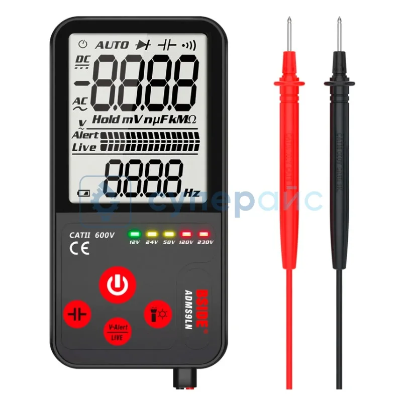Карманный цифровой мультиметр BSIDE ADMS9LN фото 1