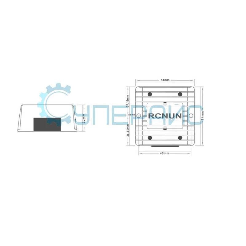 Конвертер RCNUN WG-24S13R820 (RC2413R820) 20А фото 7