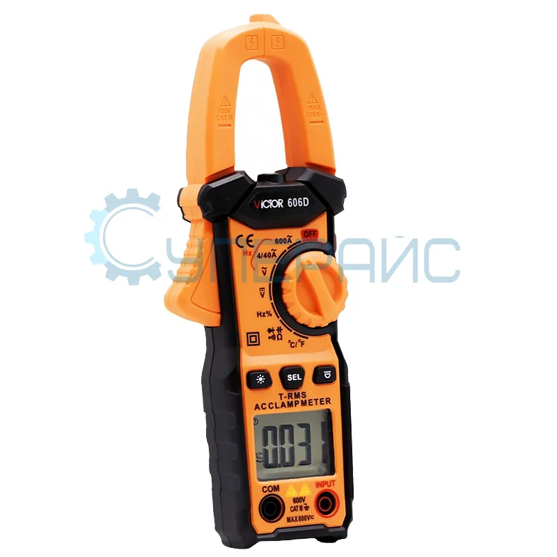 Цифровые токоизмерительные клещи Victor 606D фото 1