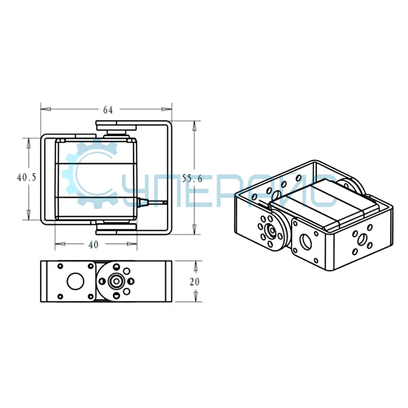 Серводвигатель DSSERVO RDS3235 (270°, 35 кг *с*см) фото 1