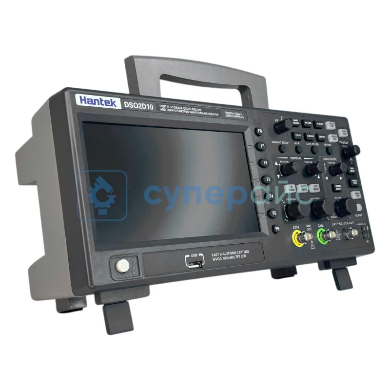 Цифровой запоминающий осциллограф Hantek DSO2D10 (2 канала x 100 МГц) фото 3
