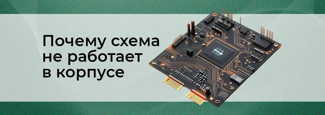 Электронные схемы: почему работают на столе, но отказывают в корпусе баннер