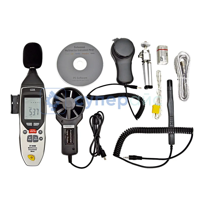 Измеритель параметров окружающей среды CEM DT-859B фото 3