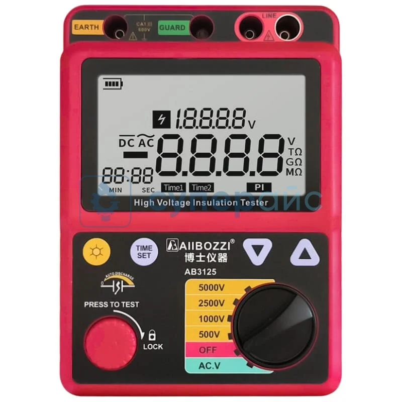 Цифровой измеритель сопротивления изоляции Allbozzi AB3125 фото 1