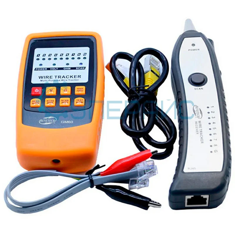 Кабельный (LAN) тестер трассоискатель Benetech GM60 фото 15
