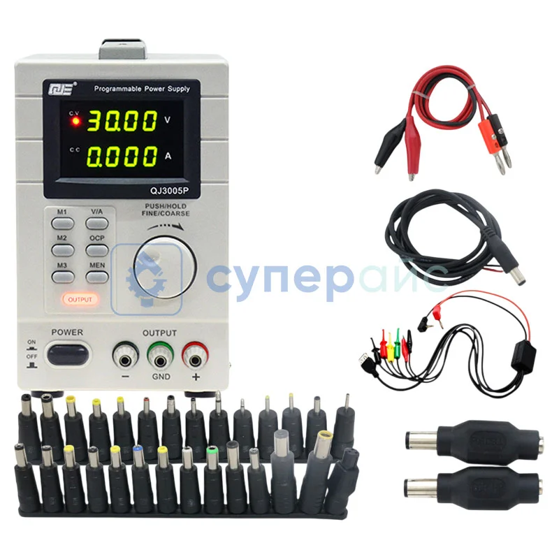 Настольный блок питания QJE QJ3005P с расширенной комплектацией фото 2