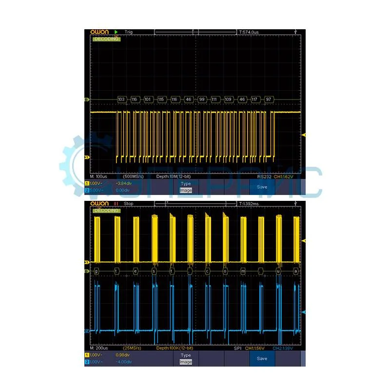 Двухканальный осциллограф OWON XDS3202E (2 канала, 200 МГц) фото 7