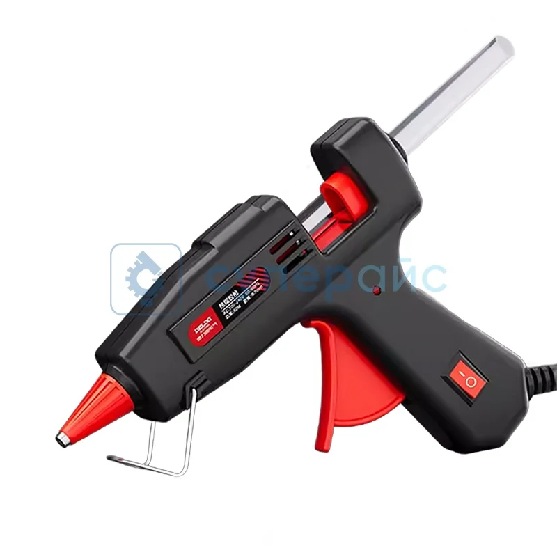 Пистолет клеевой Delixi 40W (60 стержней) фото 1