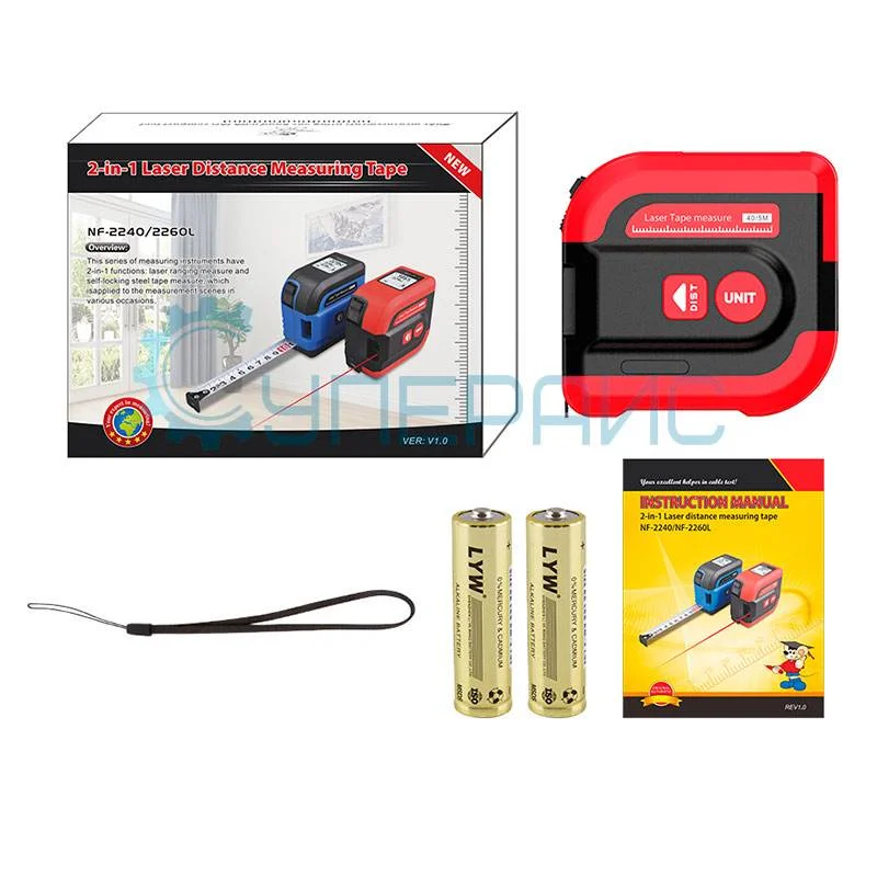 Лазерный дальномер Noyafa NF-2240 с рулеткой фото 5