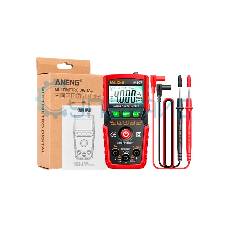 Портативный цифровой мультиметр ANENG M107 фото 1