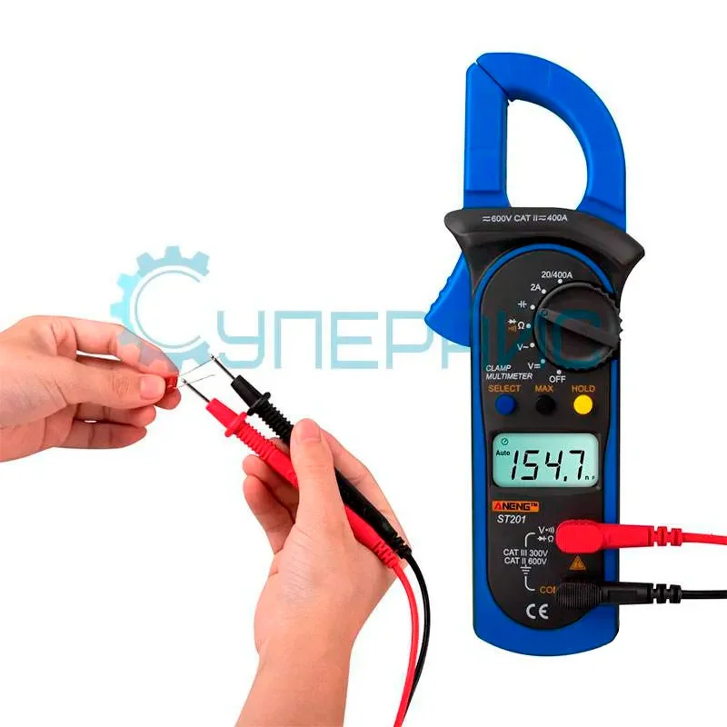 Цифровые клещи (амперметр) переменного тока ANENG ST201 фото 2