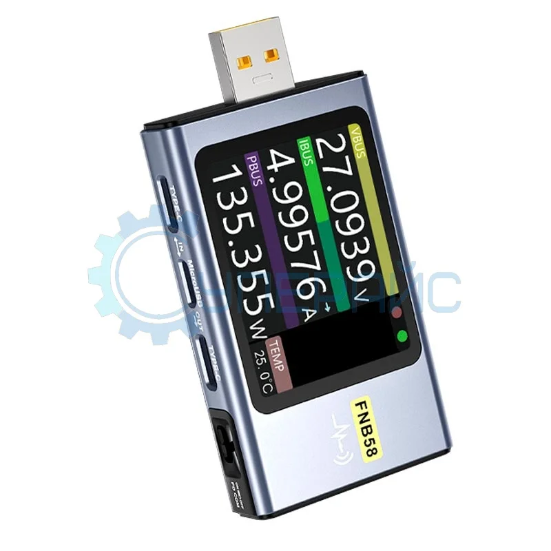 USB-тестер FNIRSI FNB58 с Bluetooth модулем фото 1