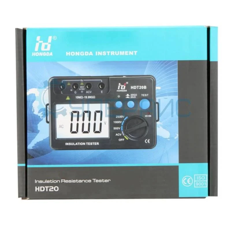 Электронный мегаомметр Hongda HDT20B фото 7