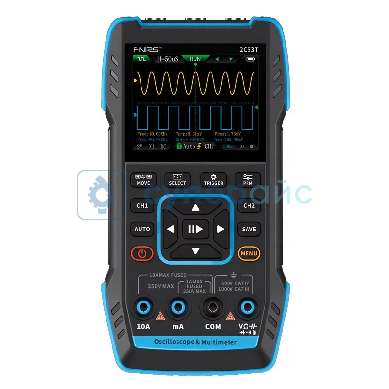 Портативный осциллограф FNIRSI 2C53T фото 1