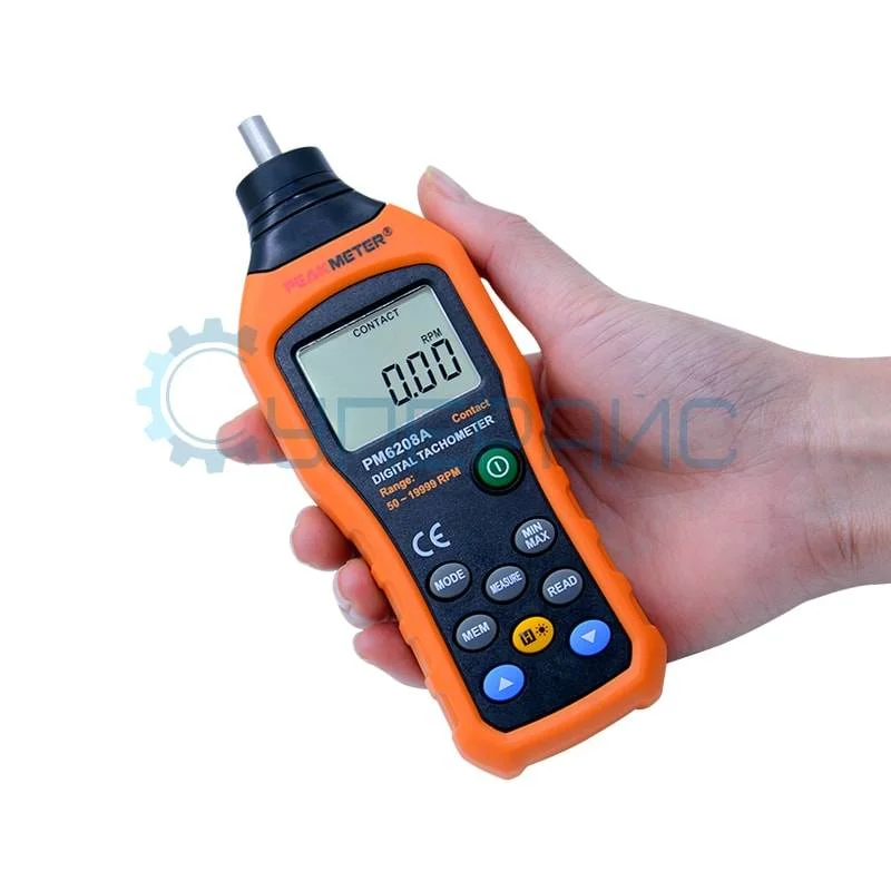 Цифровой контактный тахометр PeakMeter PM6208A фото 1