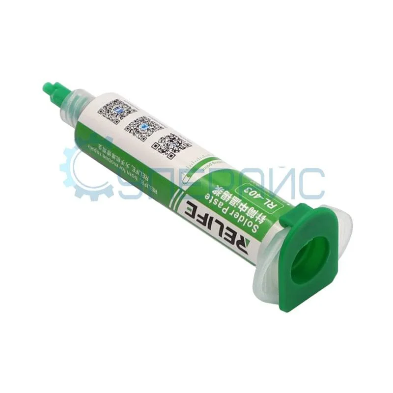 Оловянная паста для пайки RELIFE RL-403 (40 г, в шприце) фото 2