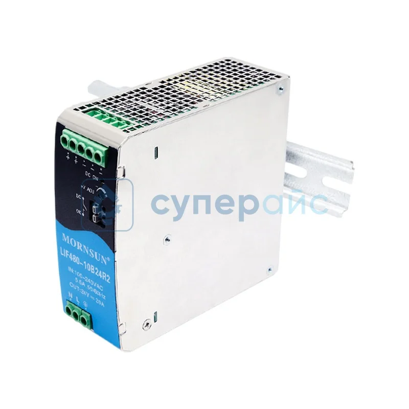 Импульсный блок питания Mornsun LIF480-10B24R2 24V 20A фото 1