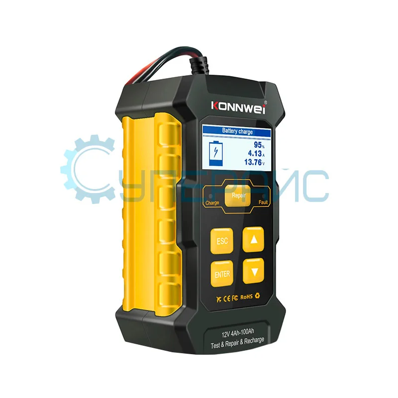 Анализатор автомобильных аккумуляторных батарей Konnwei KW510 фото 2