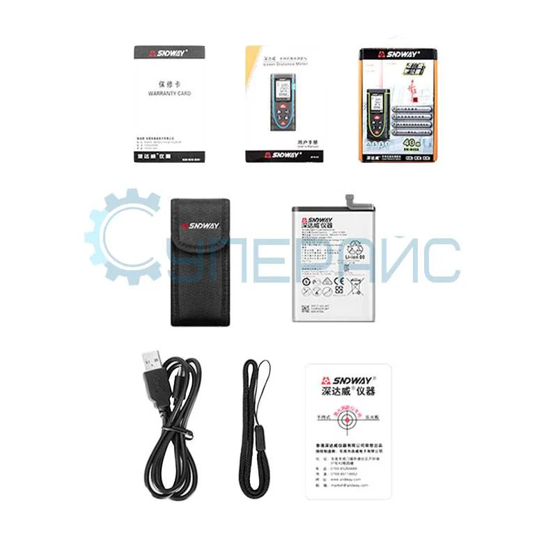 Лазерный дальномер SNDWAY SW-M100A фото 6