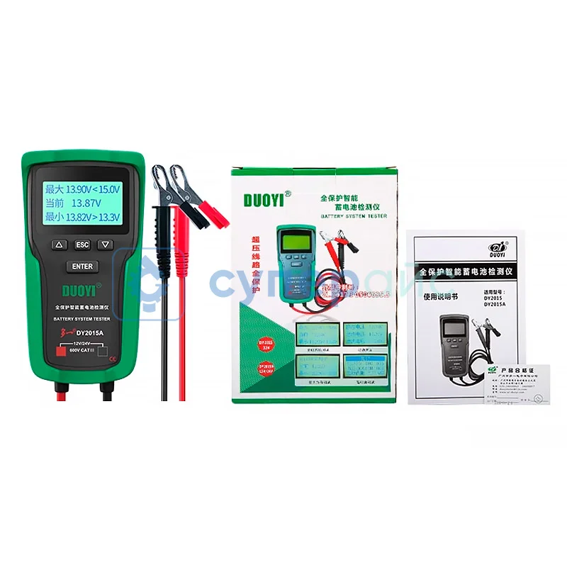 Автомобильный тестер аккумуляторов DUOYI DY2015A фото 1