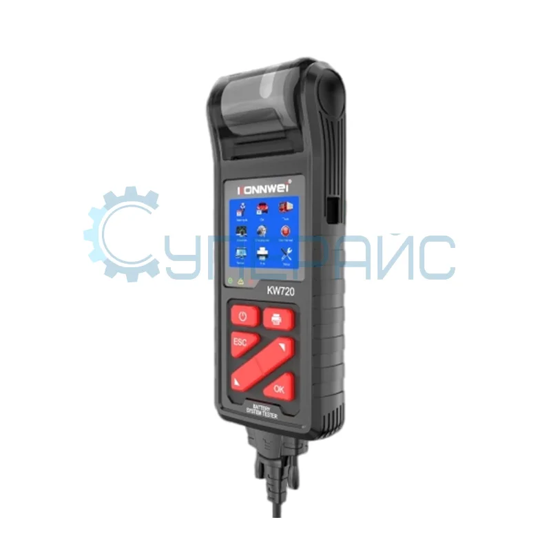 Тестер аккумуляторных батарей Konnwei KW720 со встроенным принтером фото 1