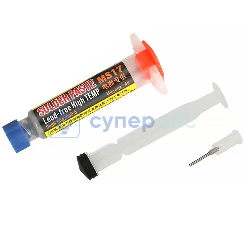 Паяльная паста для BGA MECHANIC MS17 (20 г, в шприце) фото 1