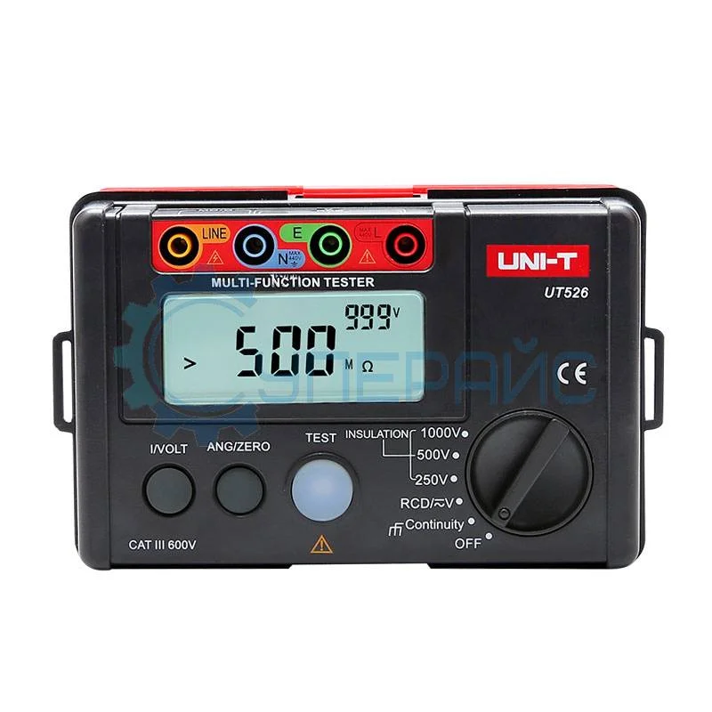 Измеритель параметров УЗО и сопротивления изоляции UNI-T UT526 фото 1