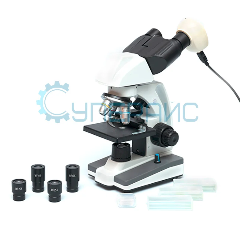 Учебный биологический микроскоп Supereyes MyLab M20 с камерой-окуляром и набором для опытов фото 6
