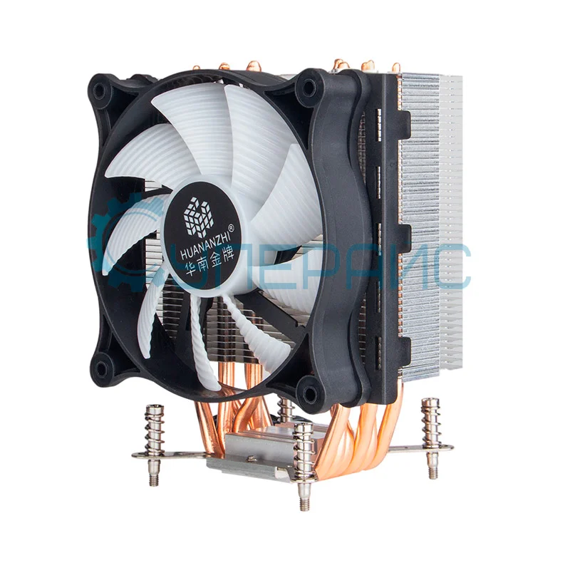 Вентилятор процессорный HUANANZHI A700 с подсветкой, 6 тепловых трубок фото 2