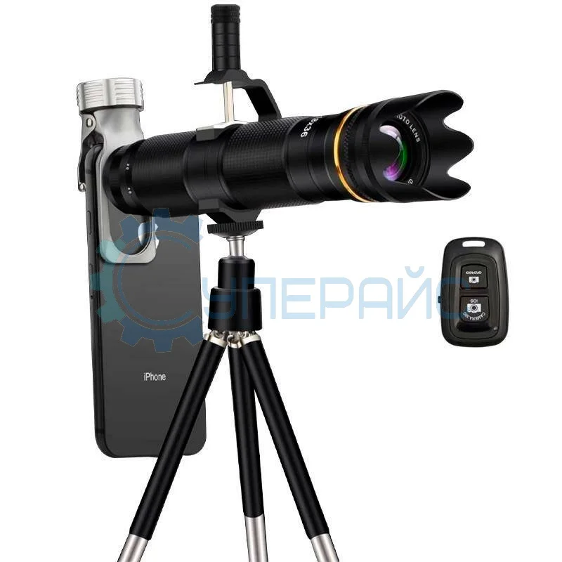 Объектив для телефона 16-35x (пульт ДУ, штатив) фото 1