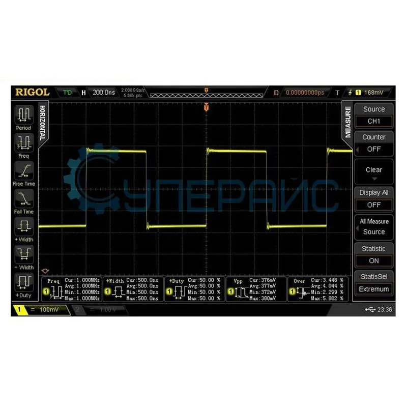Цифровой осциллограф RIGOL DS2072A (2 канала х 70 МГц) фото 9