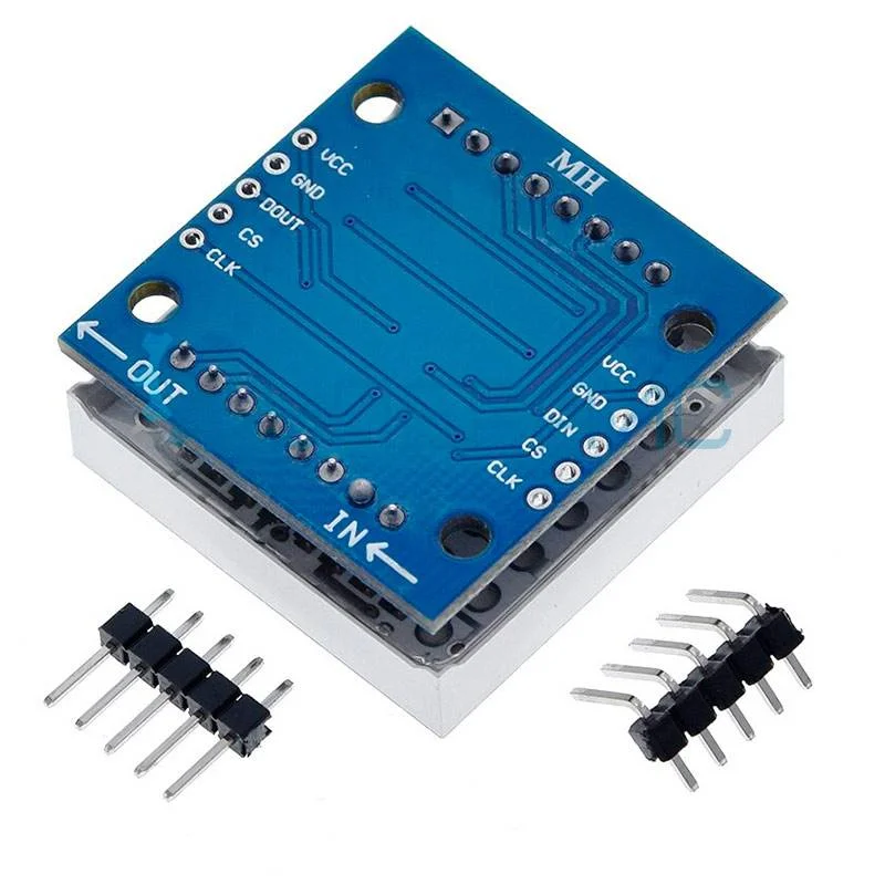 Модуль красного свечения LED матрицы 8x8 на MAX7219 фото 2