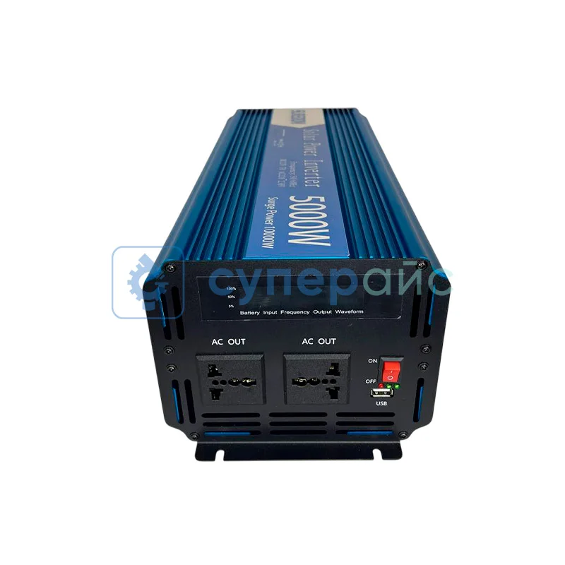 Автоинвертор SUREDOM CZXB-5000W с чистой синусоидой, 12В-220В, 5000 Вт фото 2