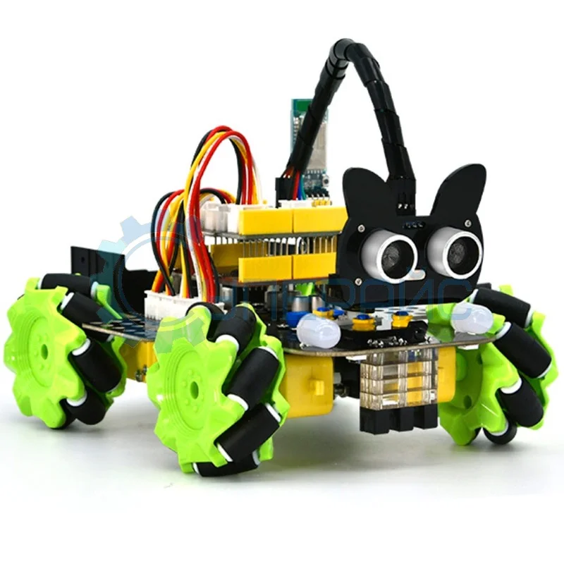 Набор для сборки робота Keyes 4WD Mecanum Robot с контроллером, совместимым со средой Arduino фото 1